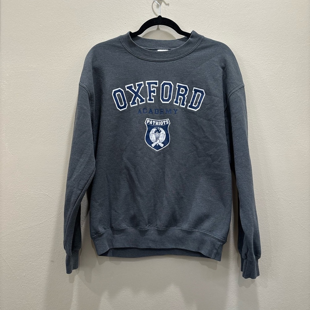 Unisex Gray College Sweater